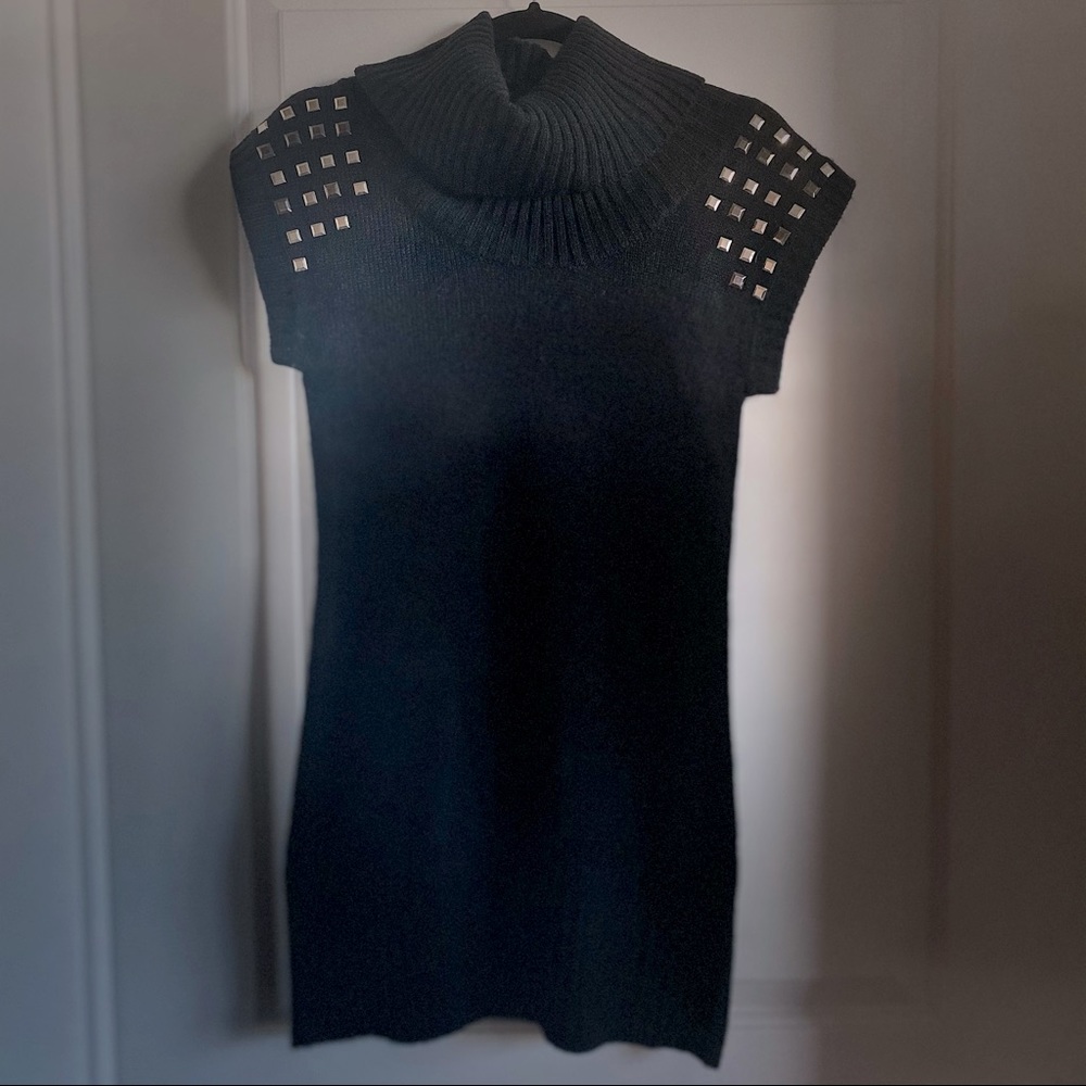 Black sweater dress